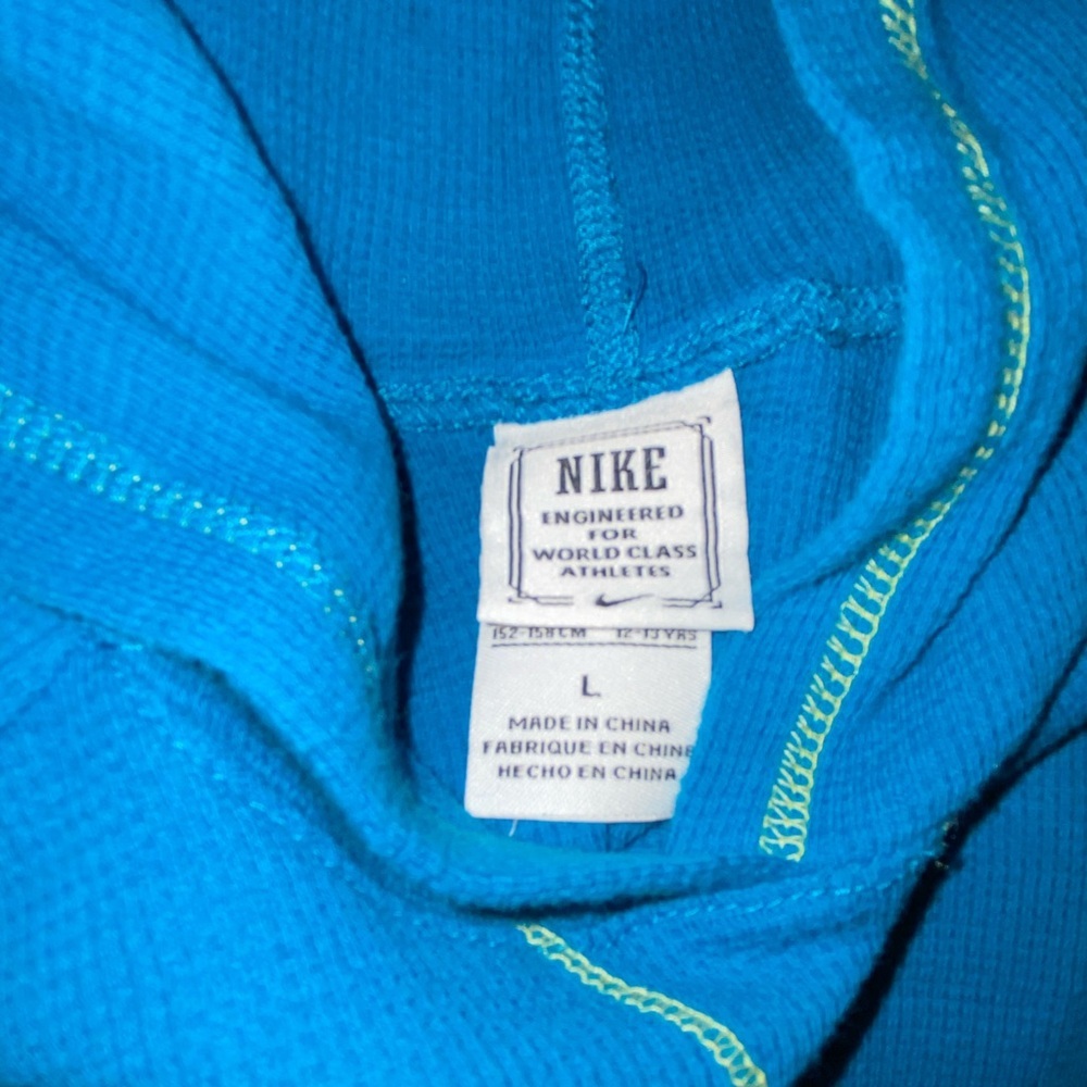 Nike Women's Teal Long Sleeve‎ Hoodie - Picture 4 of 6